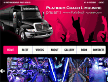 Tablet Screenshot of partybuslimousine.com